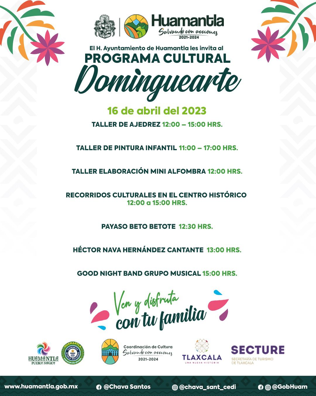 Una amplia cartelera artística se presentará este fin de semana en ‘Dominguearte’